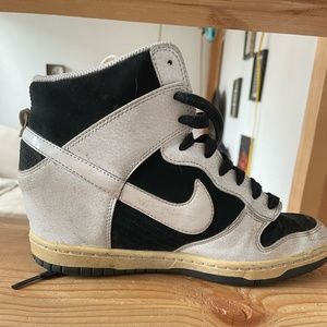 Black & White Nike Wedge Sneaker